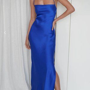 Meshki Sydney Dress, Size M, Royal Blue